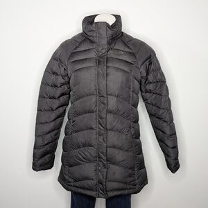 North Face black 600 winter mid length puffer coat S
